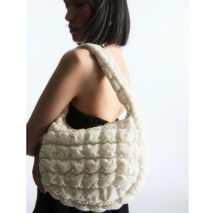 COS Quilted Mini Bag in Stone NWT